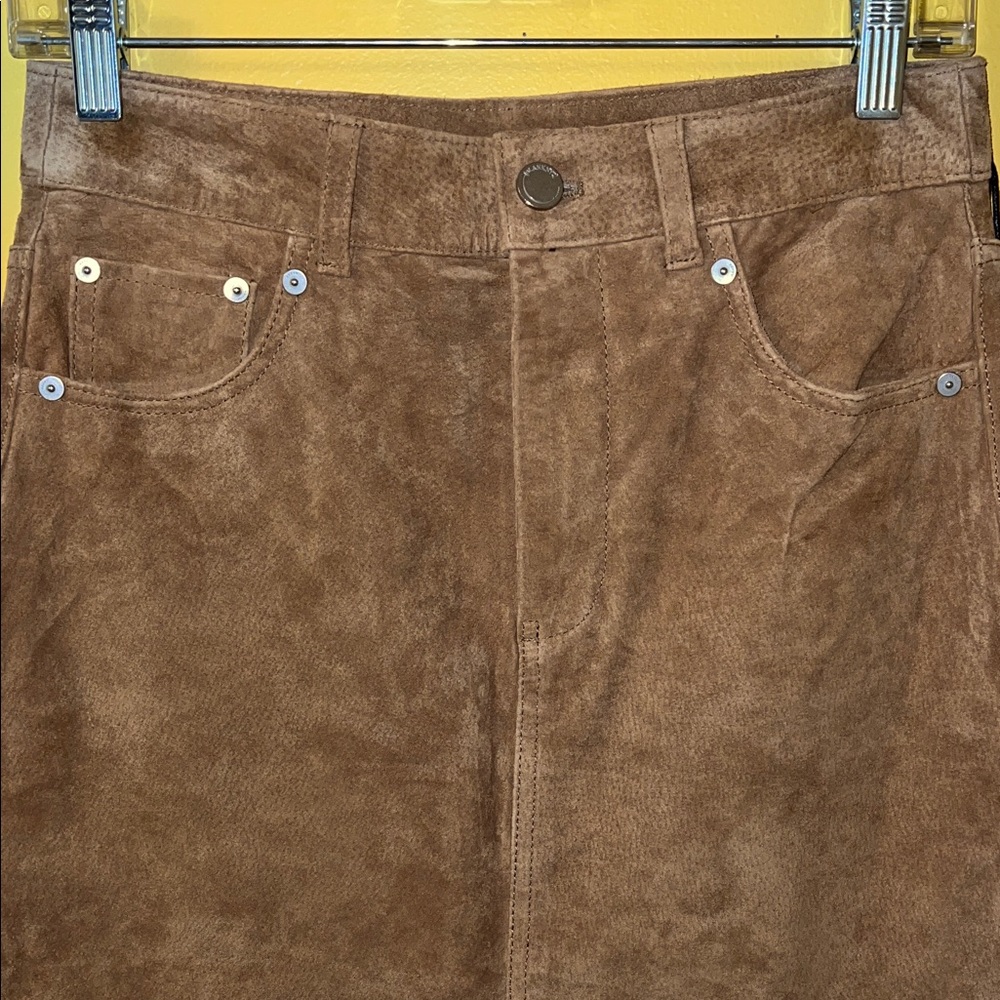 Blank NYC PECAN Suede Skirt, Sz 25 - Picture 3 of 7